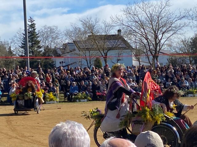 Tricicles d'En Bici Sense Edat guarnits amb arades tradicionals a la Ballada de Gitanes de Cardedeu